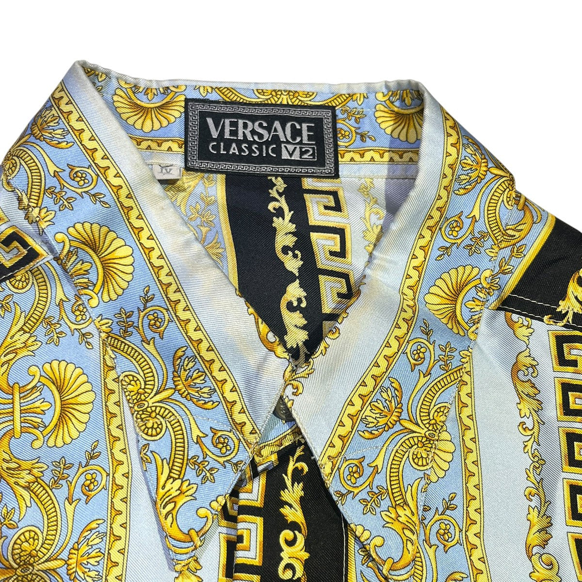 VERSACE CLASSIC V2 バロック柄シルクシャツ 古着・中古-3枚目のアイテム画像