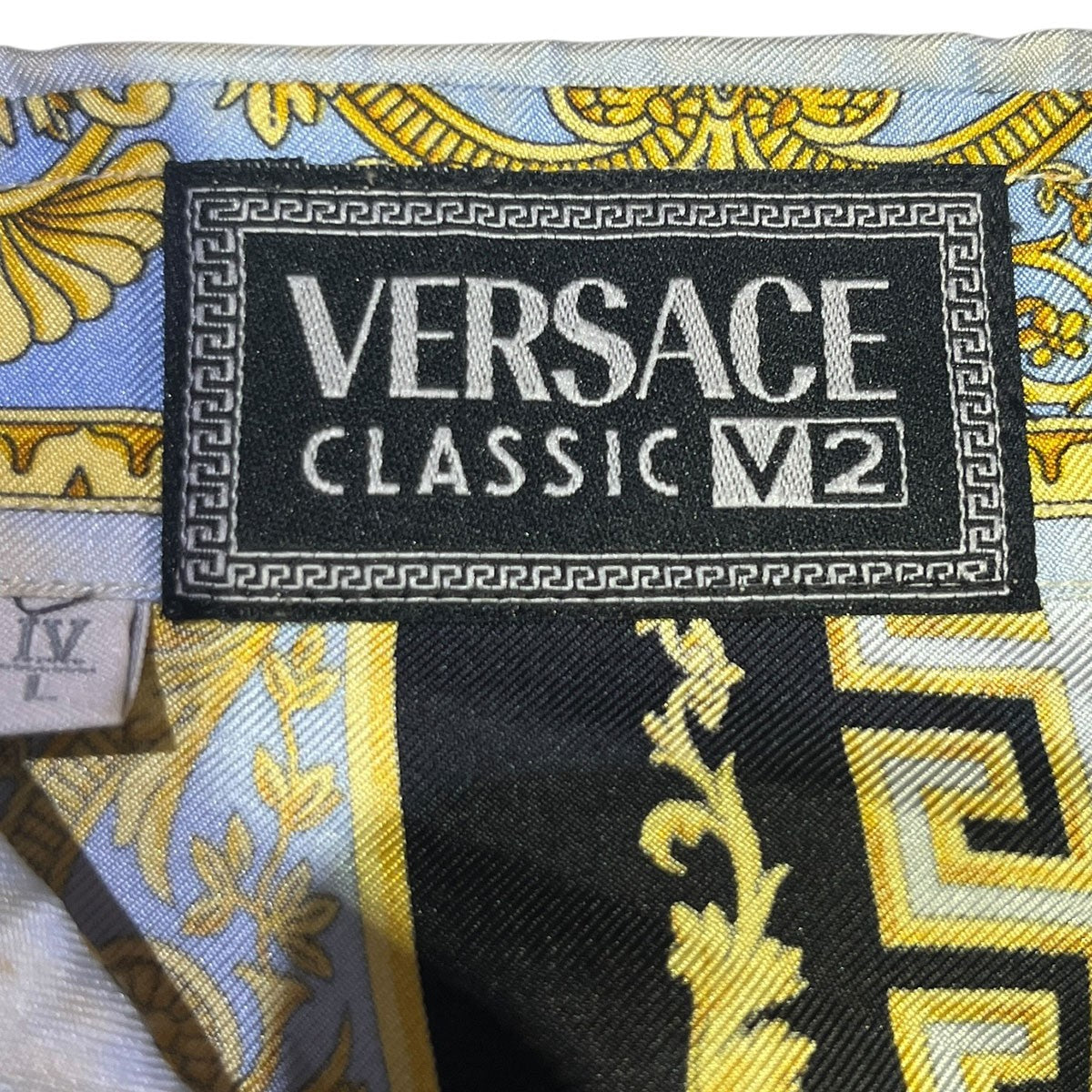 VERSACE CLASSIC V2 バロック柄シルクシャツ 古着・中古-4枚目のアイテム画像