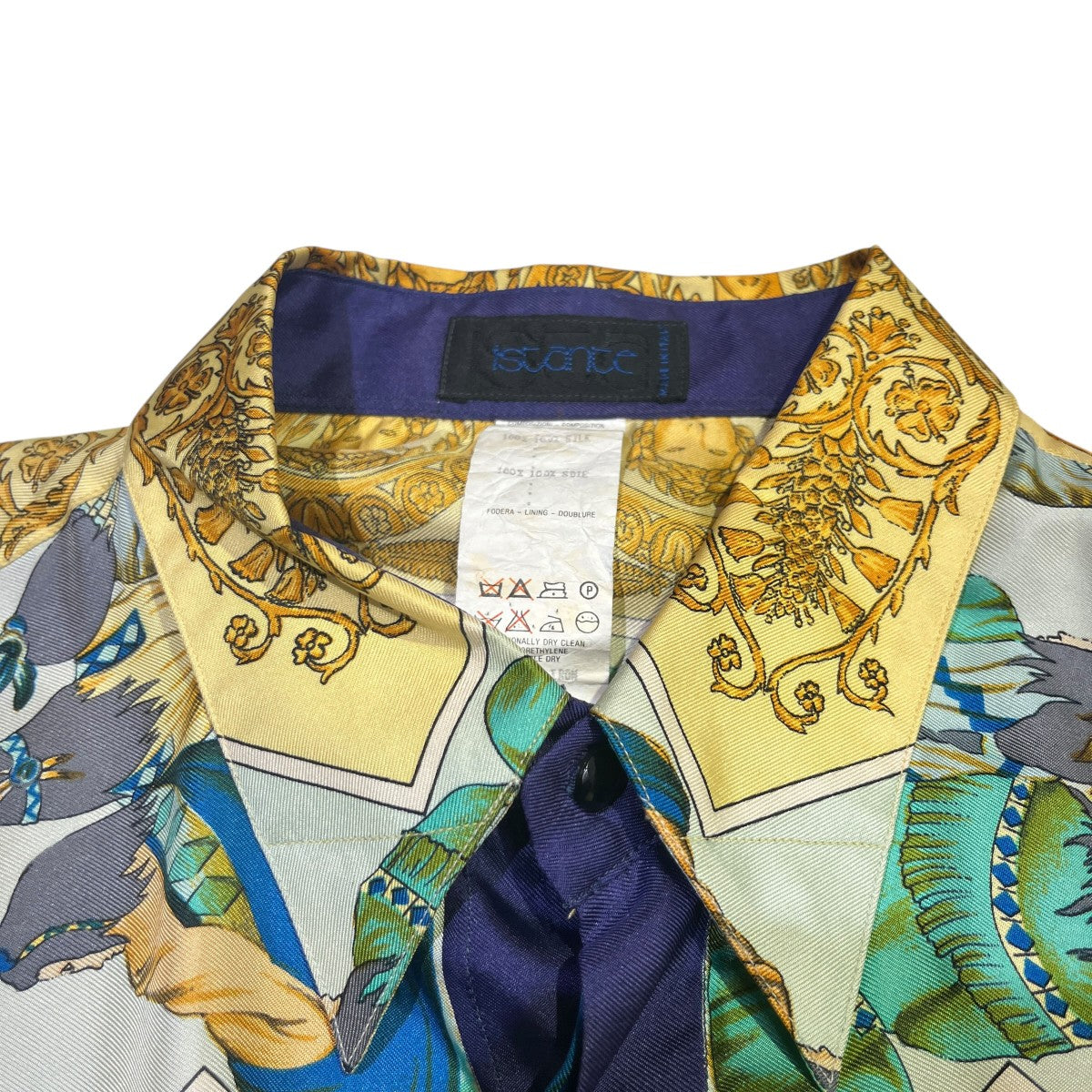 VERSACE ISTANTE(ヴェルサーチイスタンテ) Indian Head シルクシャツ