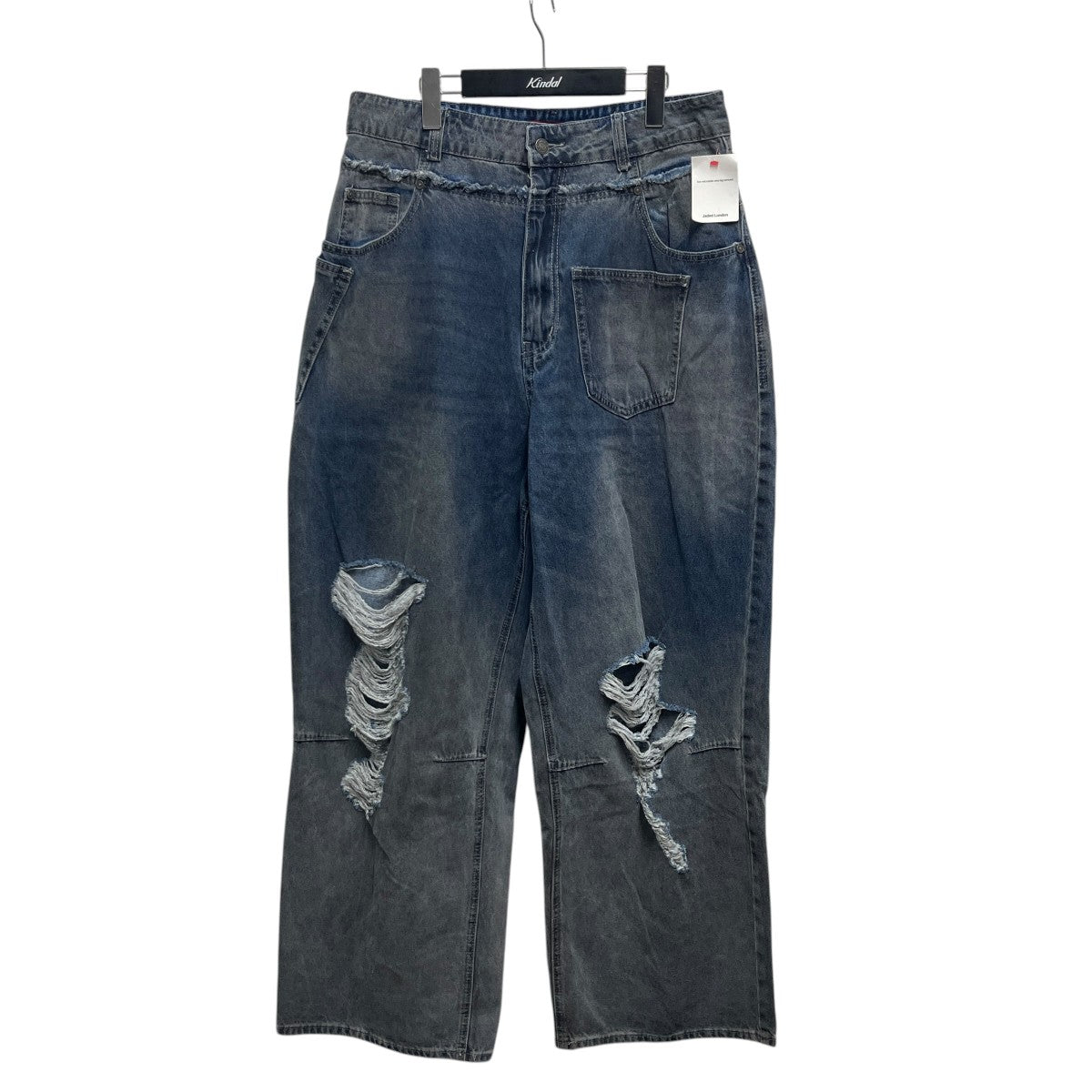 Jaded London DOUBLE WAISTBAND COLOSSUS デニムパンツJWL5038-BLU 古着・中古-1枚目のアイテム画像