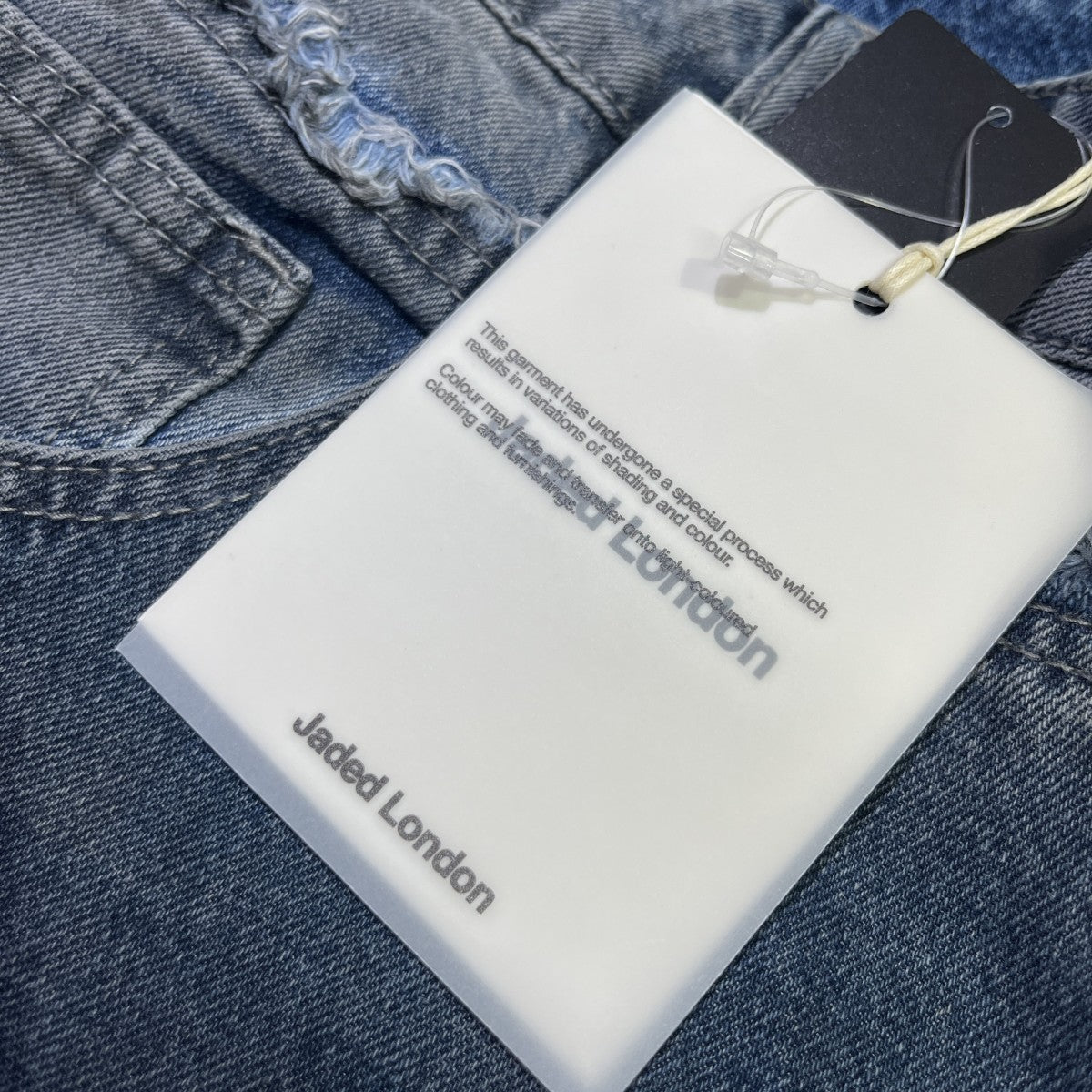 Jaded London DOUBLE WAISTBAND COLOSSUS デニムパンツJWL5038-BLU 古着・中古-4枚目のアイテム画像