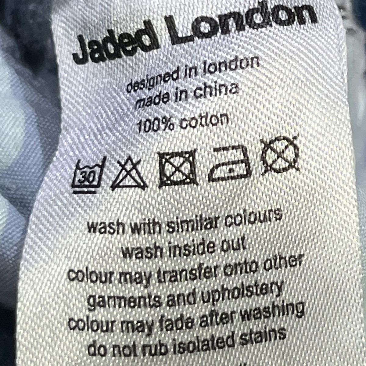 Jaded London DOUBLE WAISTBAND COLOSSUS デニムパンツJWL5038-BLU 古着・中古-6枚目のアイテム画像