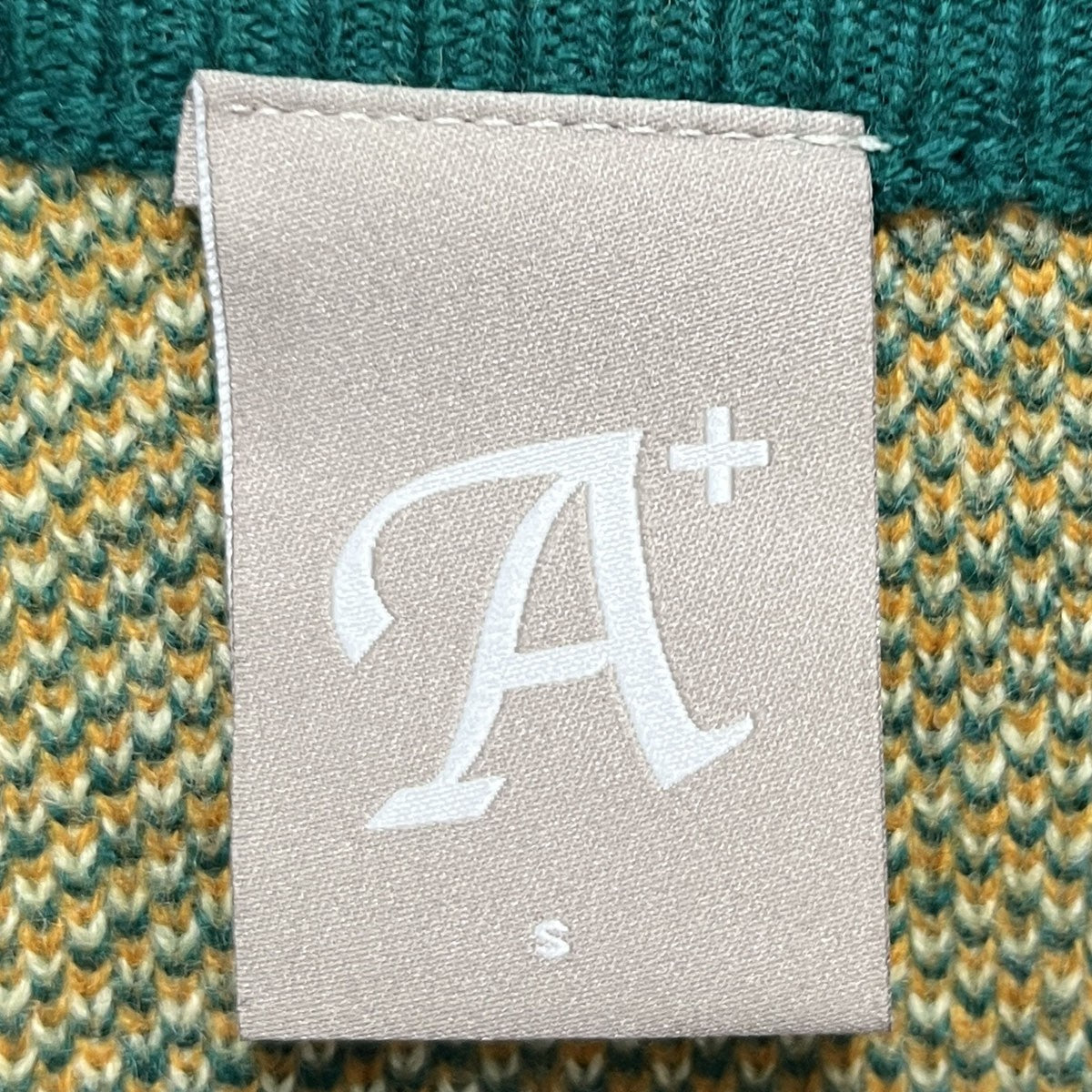 PERKS AND MINI × A Positive Messageロゴジャガードニット 古着・中古-3枚目のアイテム画像