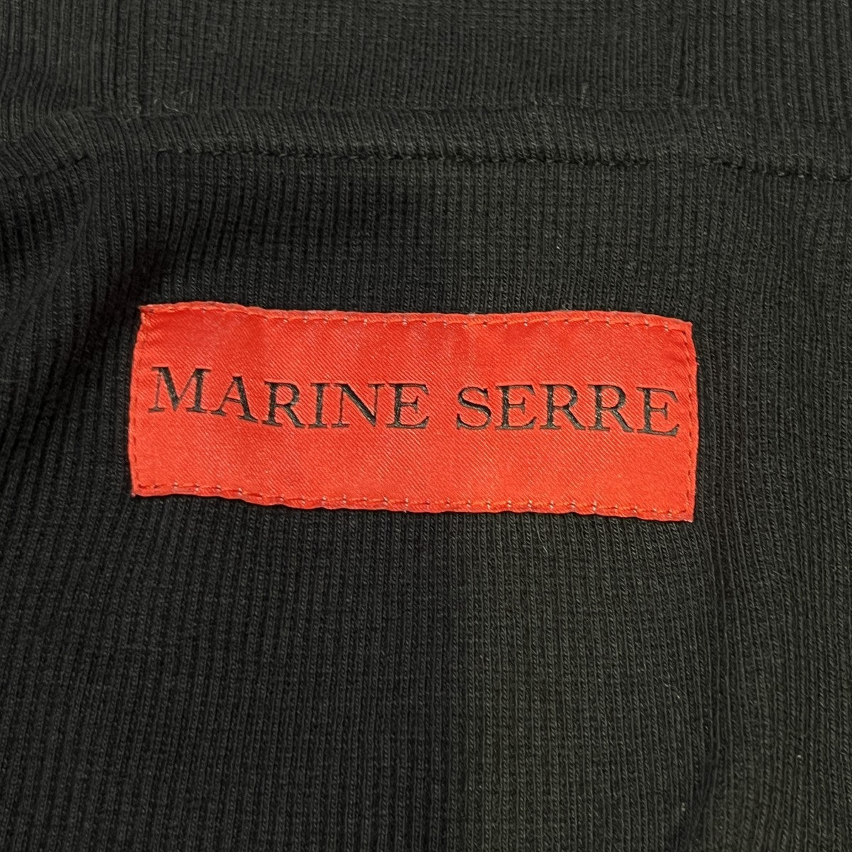 marine serre ボーダーラインリブフーディ 古着・中古-6枚目のアイテム画像