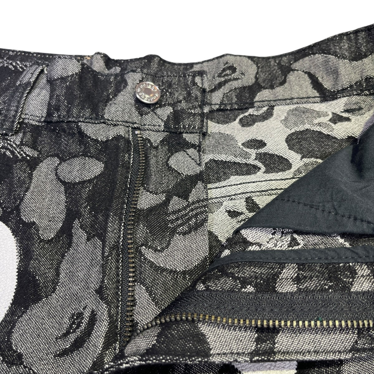 adidas originals×A BATHING APE SHARK DENIM JORTS BAPE ハーフパンツKF4917 古着・中古-5枚目のアイテム画像