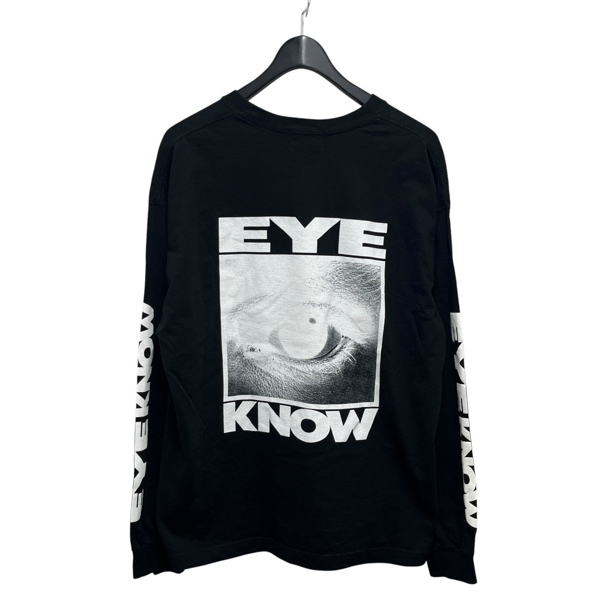 19SO EYE KNOW ロングTシャツ長袖カットソー 古着・中古-2枚目のアイテム画像