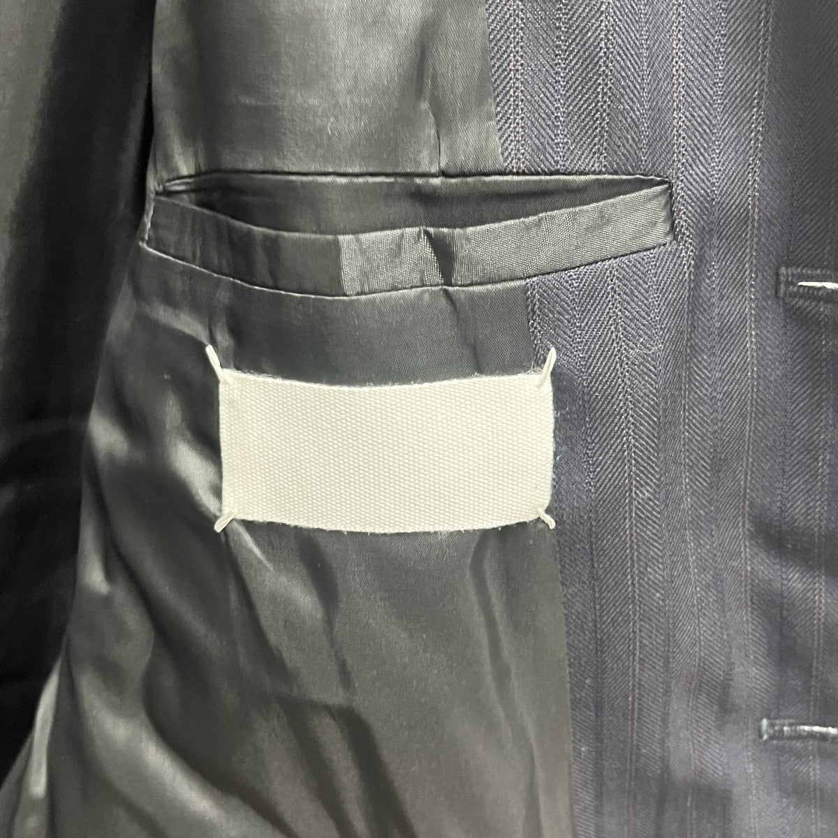 Maison Margiela STRIPED PADDED WOOL JACKETS29BN0307 S49445 古着・中古-5枚目のアイテム画像