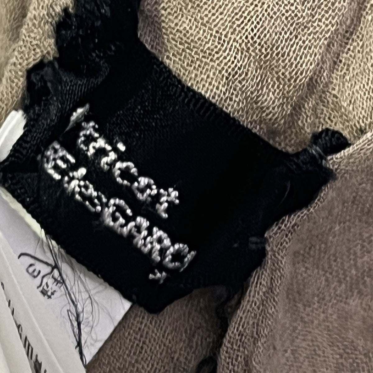 tricot COMME des GARCONS 大判ストールTO-K402 古着・中古-6枚目のアイテム画像