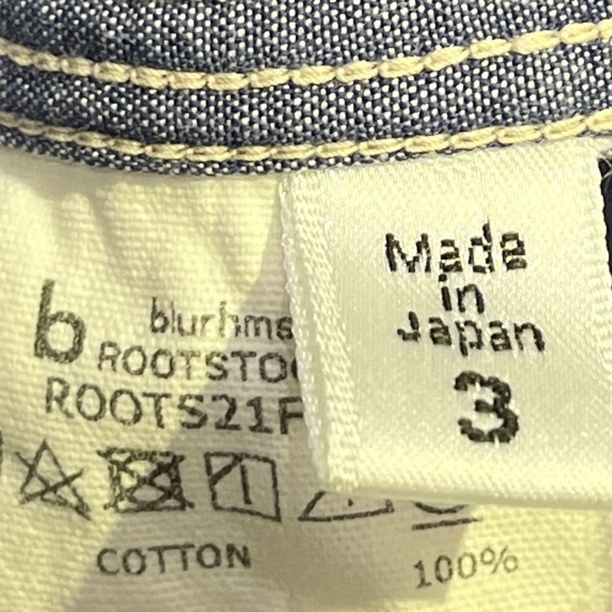 blurhms ROOTSTOCK Classic Chambray Work ShirtROOTS21F7 古着・中古-6枚目のアイテム画像