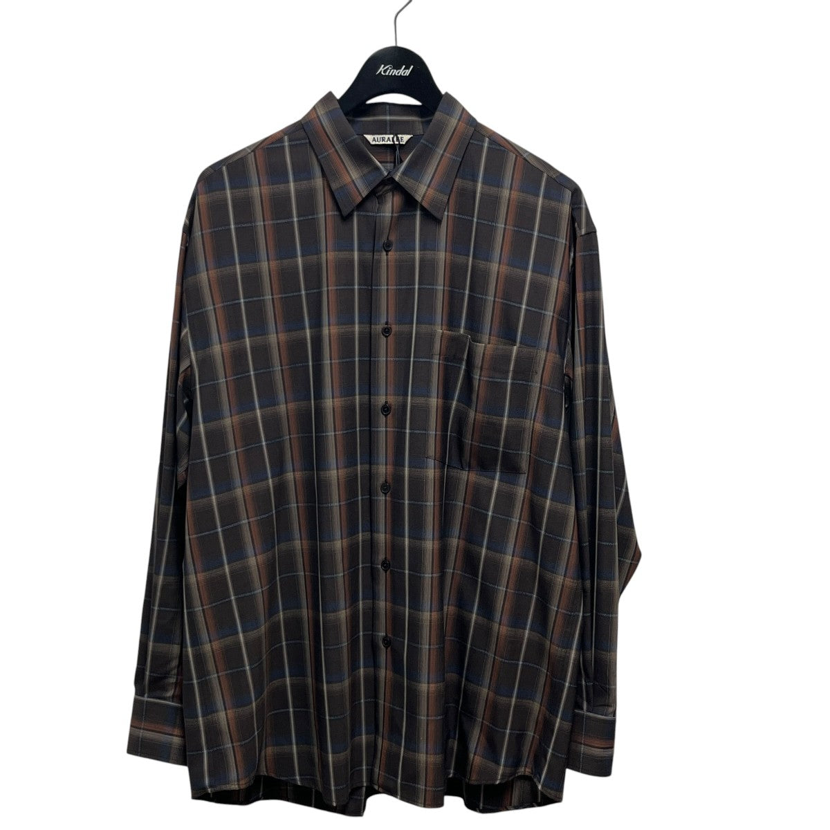 AURALEE SUPER LIGHT WOOL CHECK SHIRTA24SS01LC 古着・中古-1枚目のアイテム画像