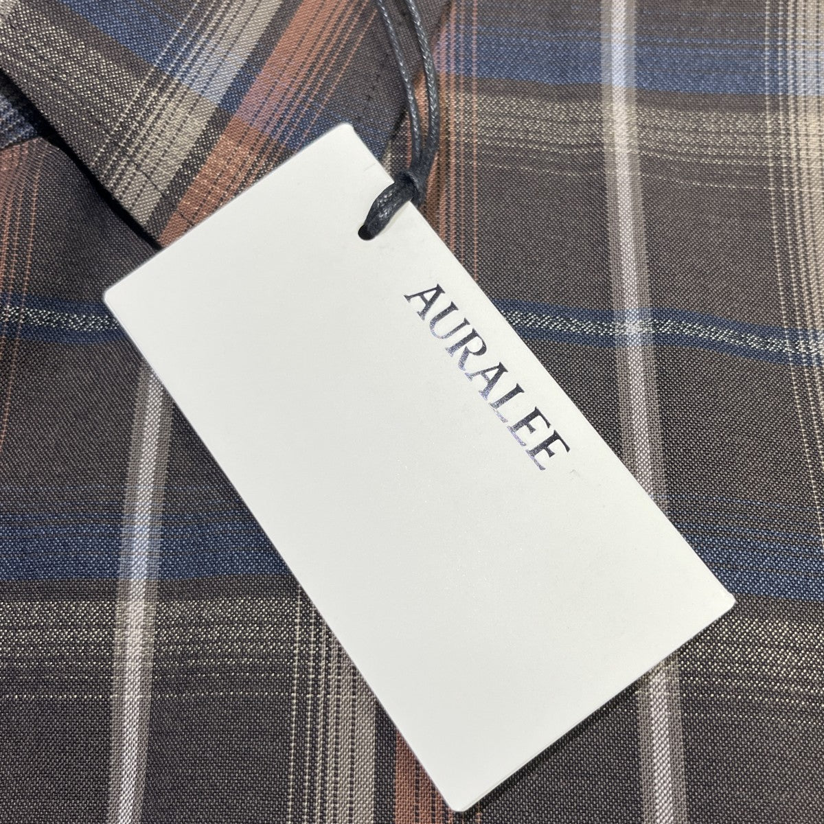 AURALEE SUPER LIGHT WOOL CHECK SHIRTA24SS01LC 古着・中古-4枚目のアイテム画像