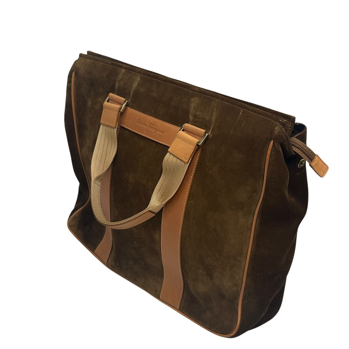 Salvatore Ferragamo スエードビジネスバッグ 古着・中古-3枚目のアイテム画像