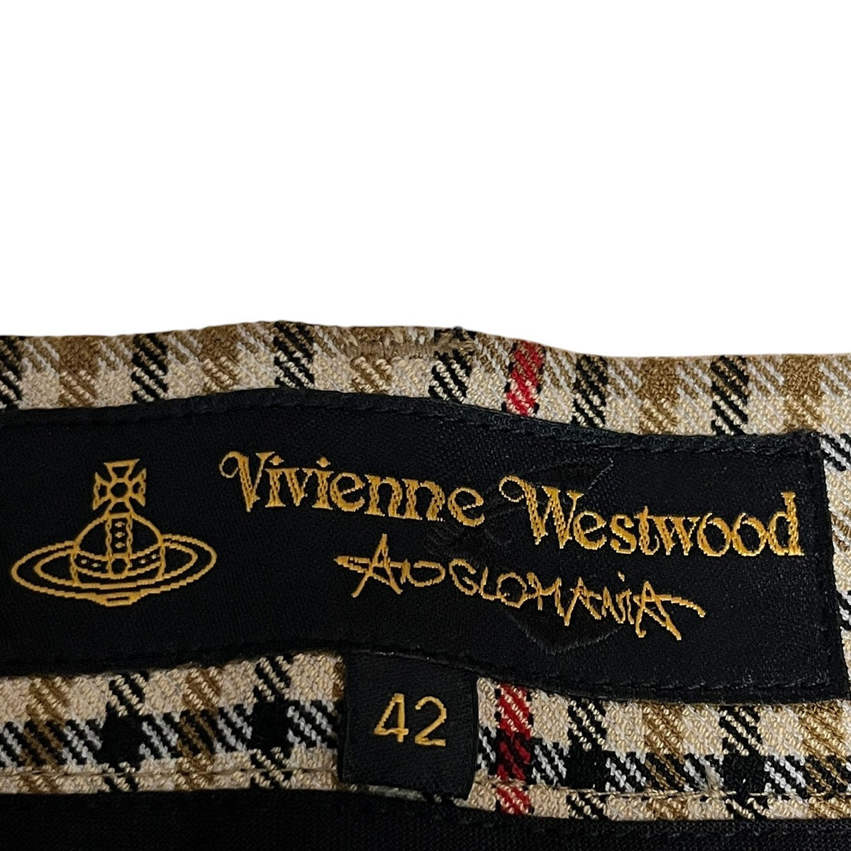 VIVIENNE WESTWOOD ANGLOMANIA チェック柄パンツ 古着・中古-4枚目のアイテム画像