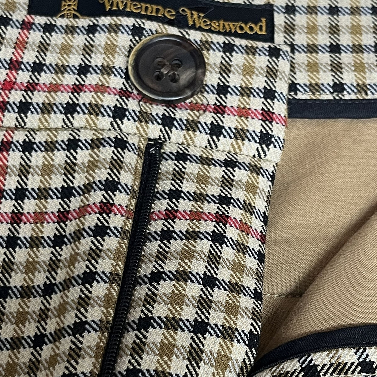 VIVIENNE WESTWOOD ANGLOMANIA チェック柄パンツ 古着・中古-5枚目のアイテム画像