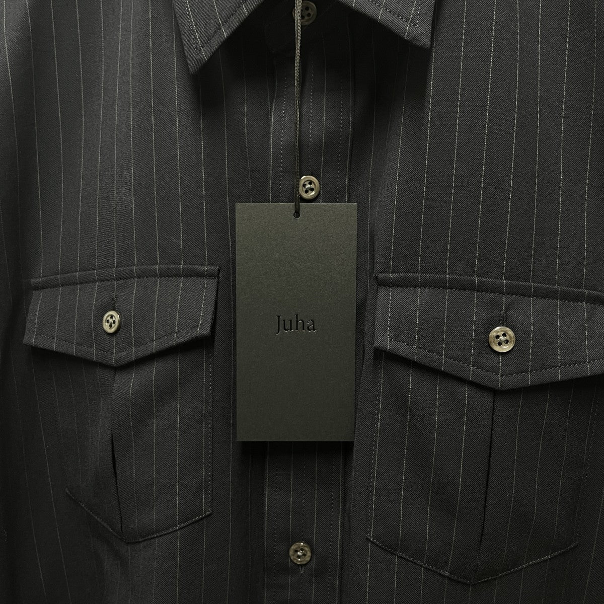 juha 26SSPINSTRIPE WESTERN SHIRT 古着・中古-3枚目のアイテム画像