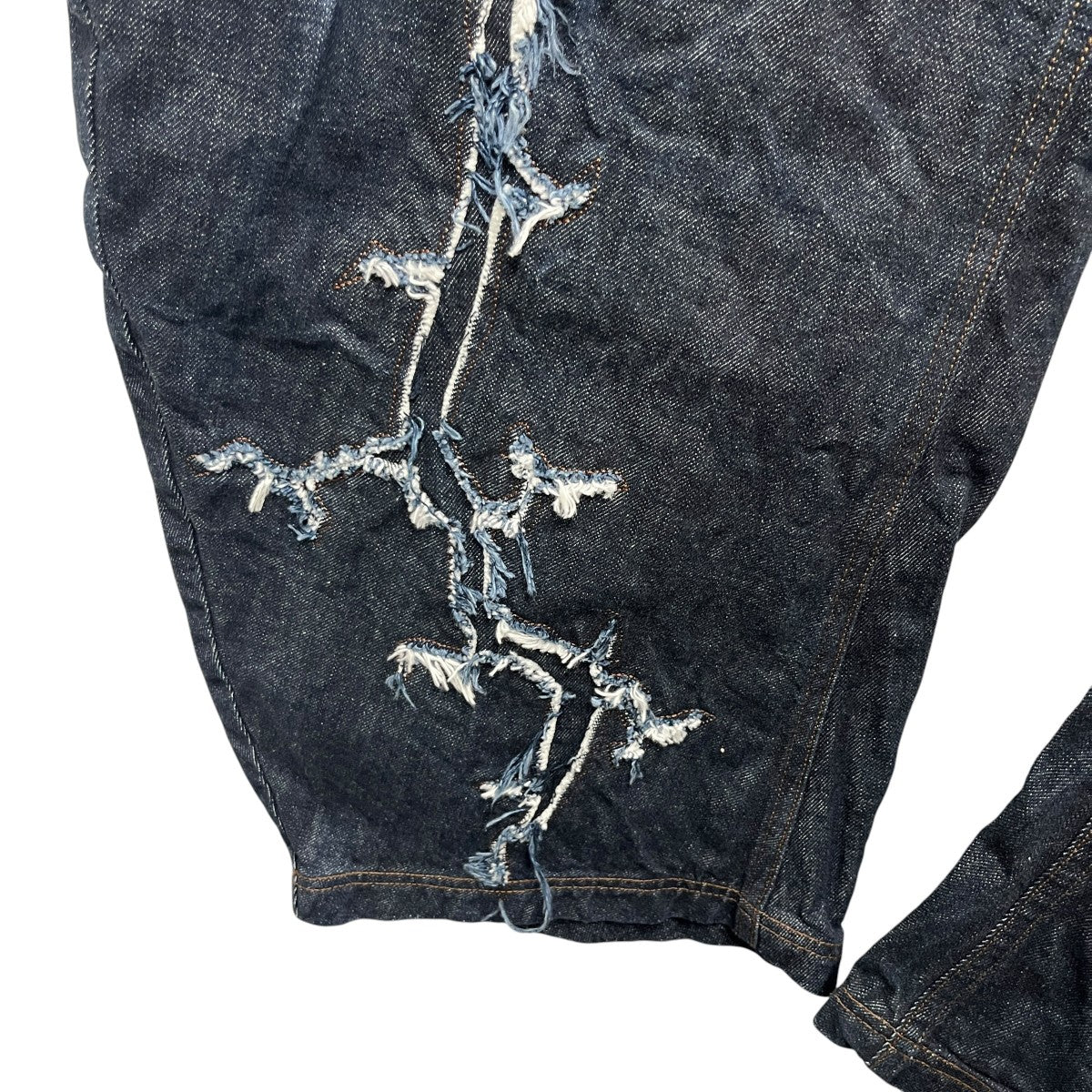 personsoul 26SS Mythic Era Lightning Totem Patchwork Denim ジーンズ 古着・中古-3枚目のアイテム画像
