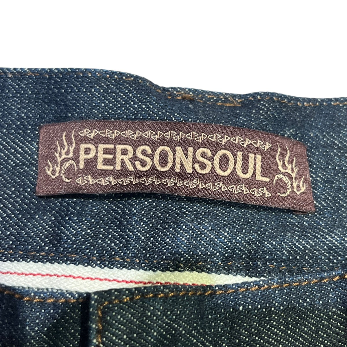 personsoul 26SS Mythic Era Lightning Totem Patchwork Denim ジーンズ 古着・中古-7枚目のアイテム画像
