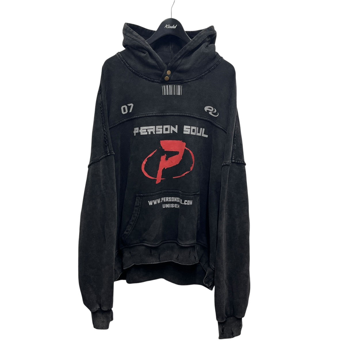 personsoul ウォッシングダーティパーカー 古着・中古-1枚目のアイテム画像