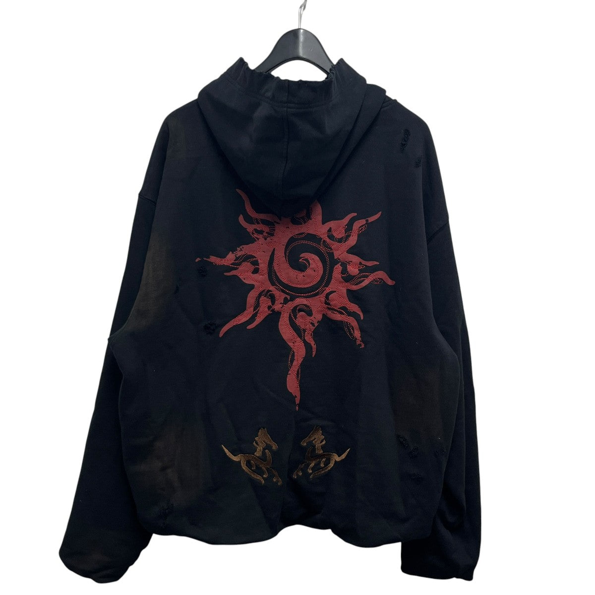 personsoul HORSE PRINT＆SUN TOTEM HOODIE 古着・中古-2枚目のアイテム画像