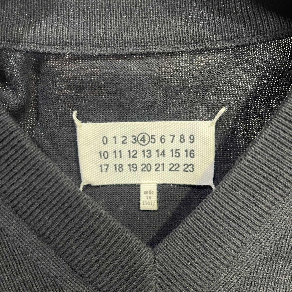 Maison Margiela エルボパッチVネックセーターS51HA0723 古着・中古-3枚目のアイテム画像