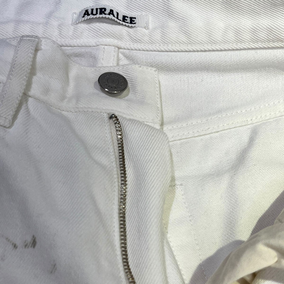 AURALEE HARD TWIST DENIM HAND PAINTED 5P PANTSA20AP03DP 古着・中古-6枚目のアイテム画像