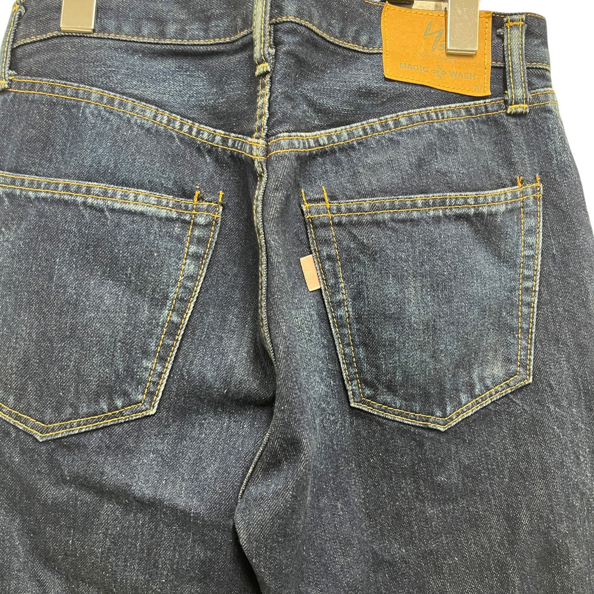 Y’s for men yohji yamamoto MAGIC WASH加工インディゴパンツ 古着・中古-4枚目のアイテム画像
