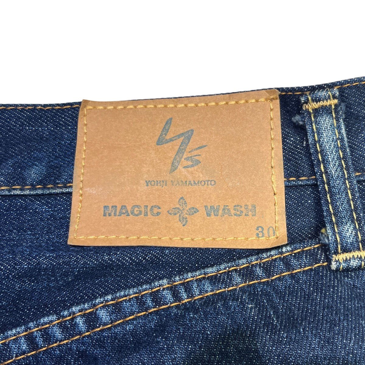 Y’s for men yohji yamamoto MAGIC WASH加工インディゴパンツ 古着・中古-6枚目のアイテム画像