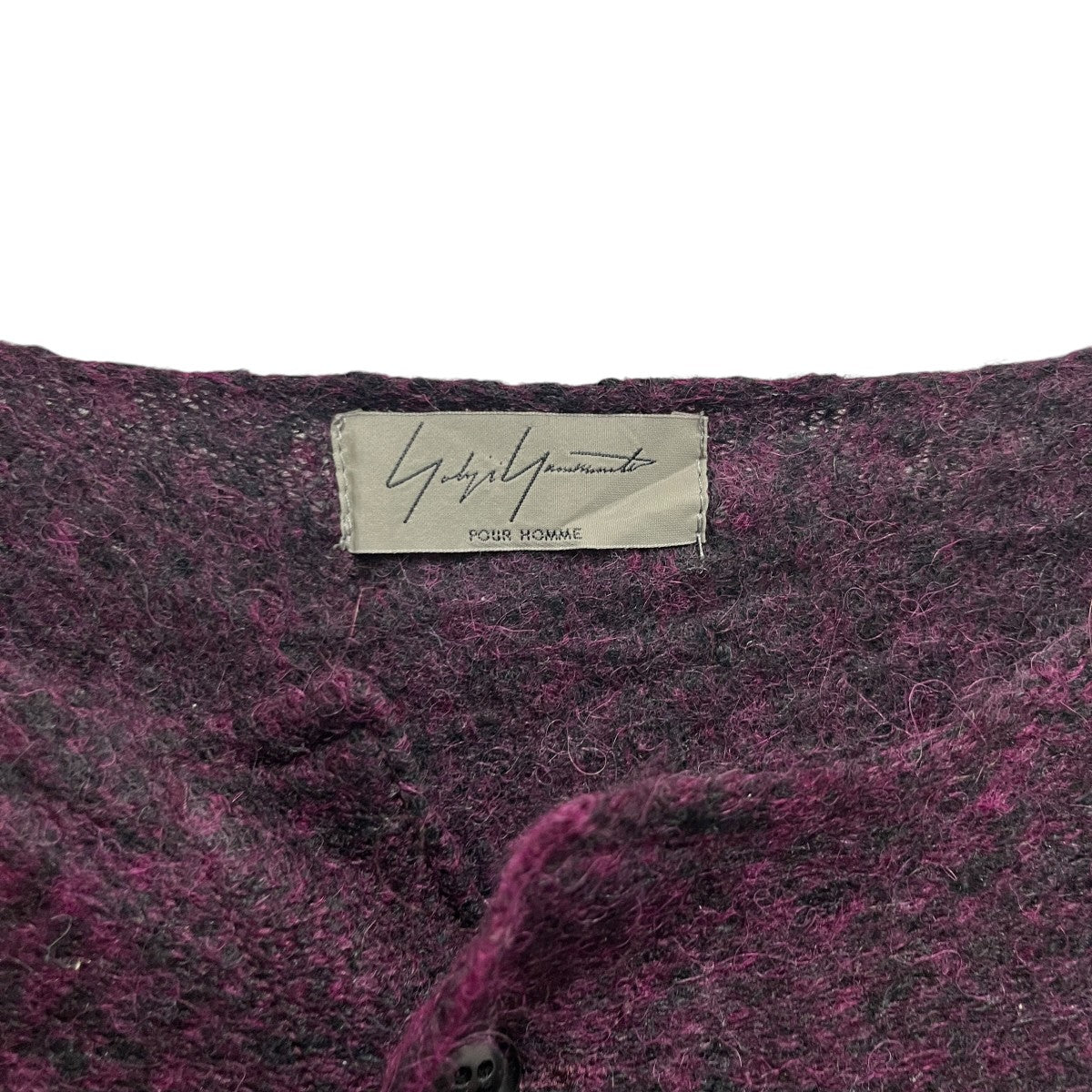 Yohji Yamamoto pour homme アルパカナイロンウールカーディガンHD-K46-184 古着・中古-6枚目のアイテム画像