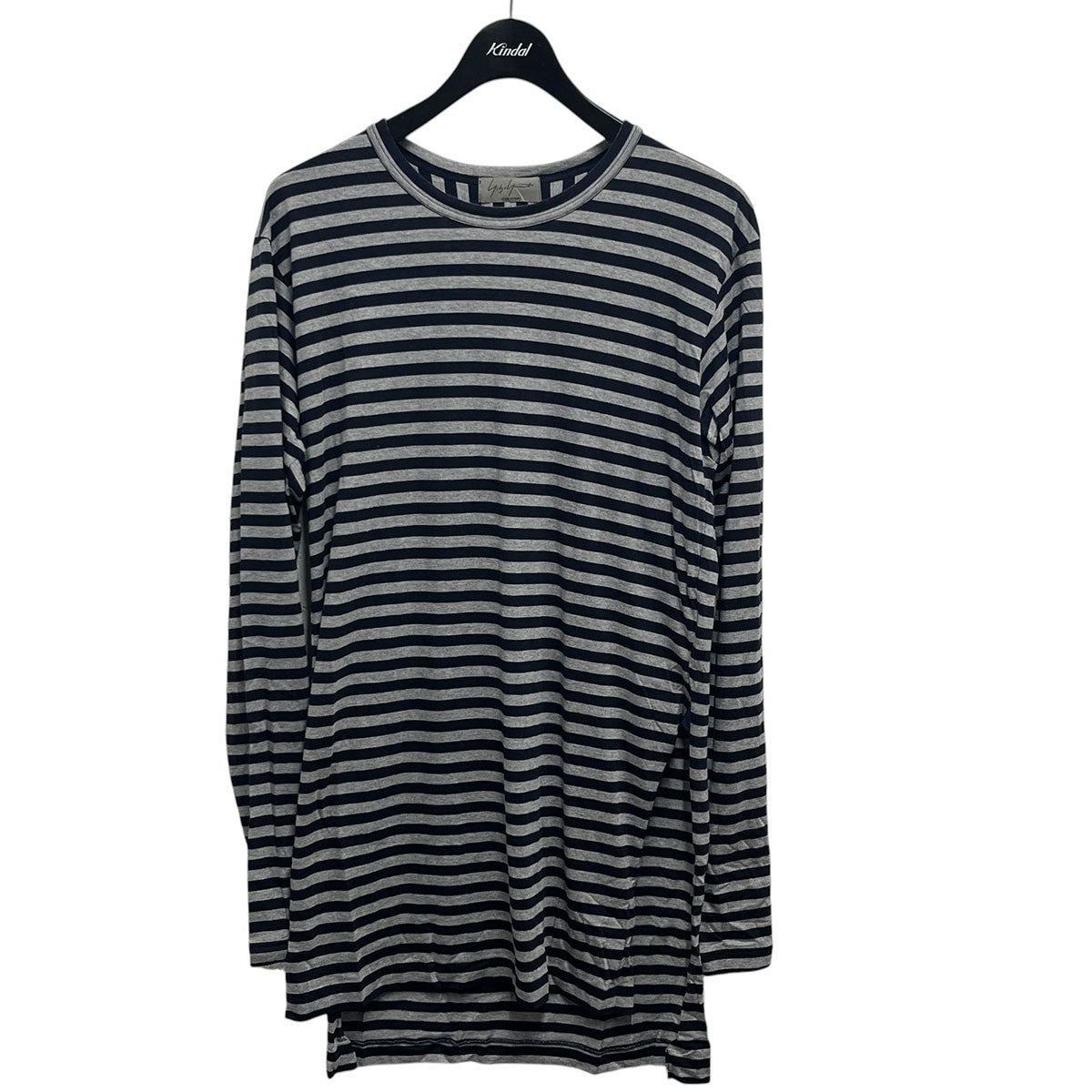 Yohji Yamamoto pour homme ボーダースリットカットソーH0-T08-261 古着・中古-1枚目のアイテム画像