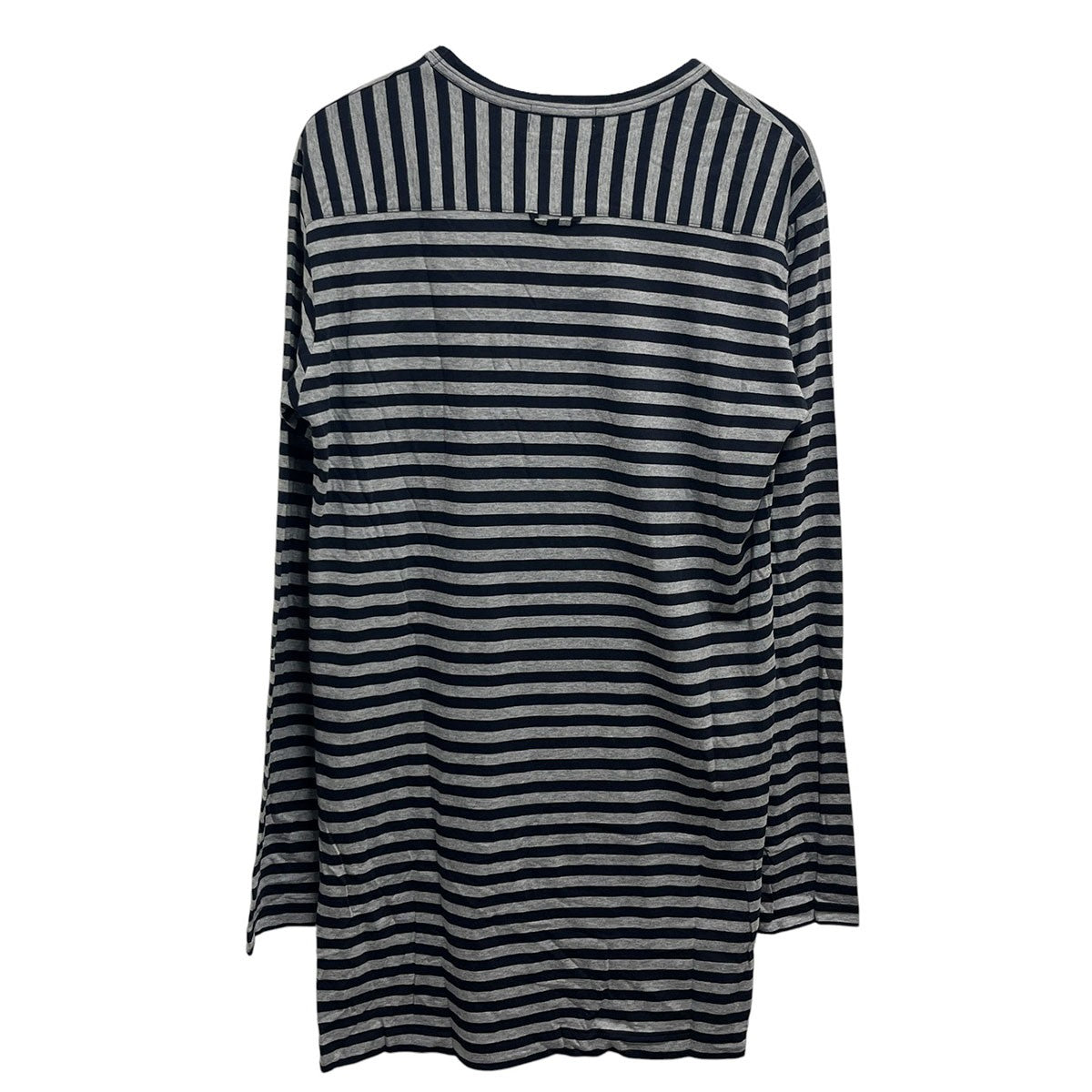Yohji Yamamoto pour homme ボーダースリットカットソーH0-T08-261 古着・中古-2枚目のアイテム画像