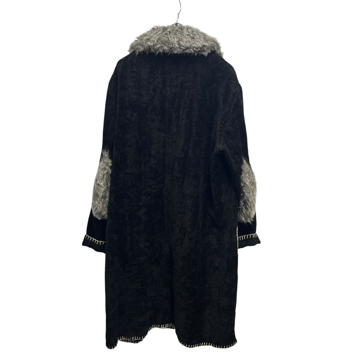 Yohji Yamamoto pour homme 白ステッチファーコートHD-C117-111 古着・中古-2枚目のアイテム画像