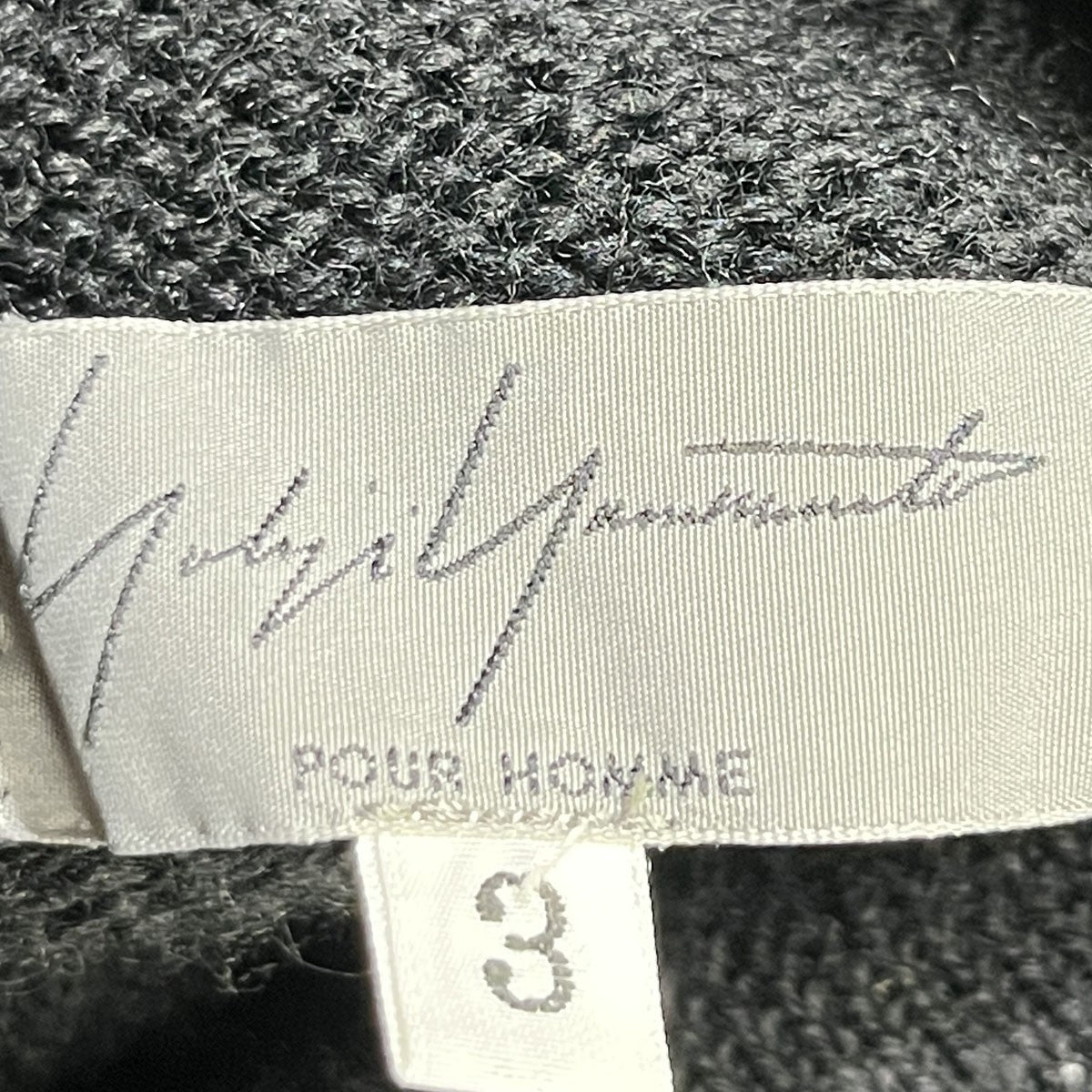 Yohji Yamamoto pour homme タータンチェックウールセーターセーターHE-K40-183 古着・中古-4枚目のアイテム画像