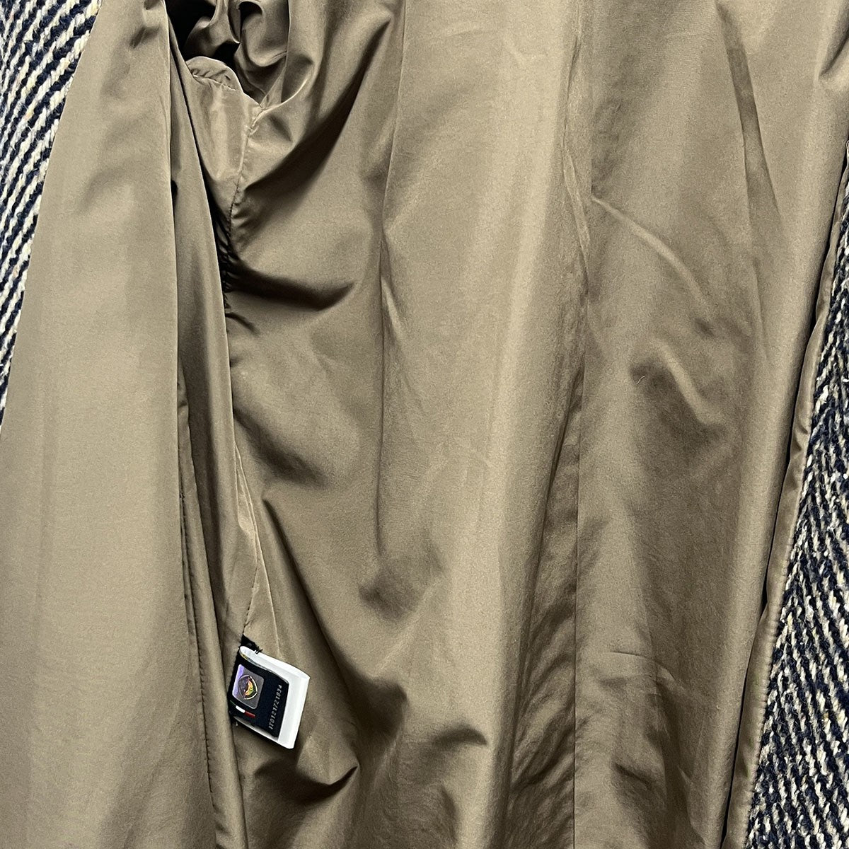 BARNEYS NEWYORK ヘリンボーンロングコート2183072 古着・中古-4枚目のアイテム画像