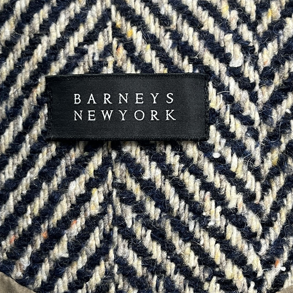 BARNEYS NEWYORK ヘリンボーンロングコート2183072 古着・中古-5枚目のアイテム画像