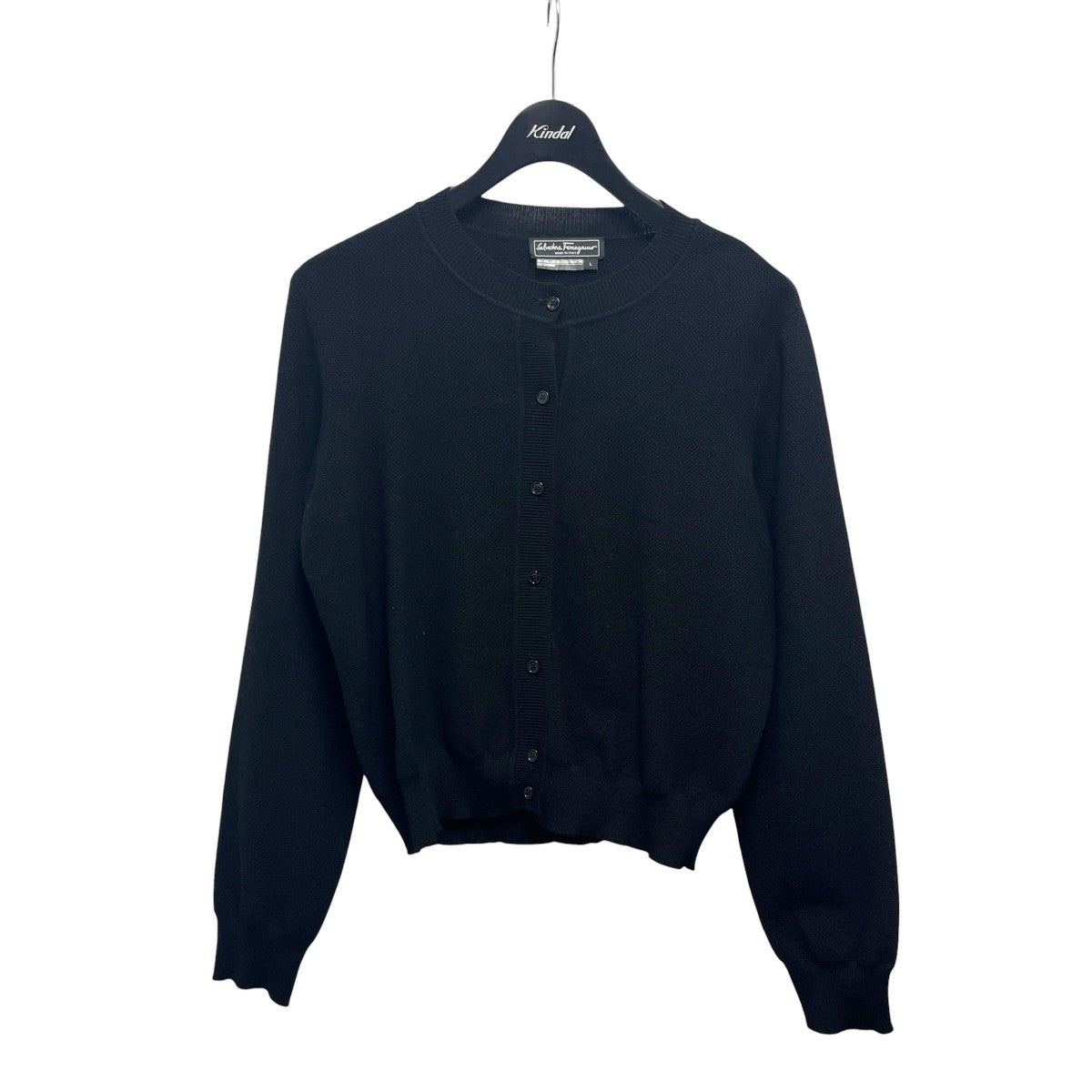 Salvatore Ferragamo ワッフル編みカーディガン 古着・中古-1枚目のアイテム画像