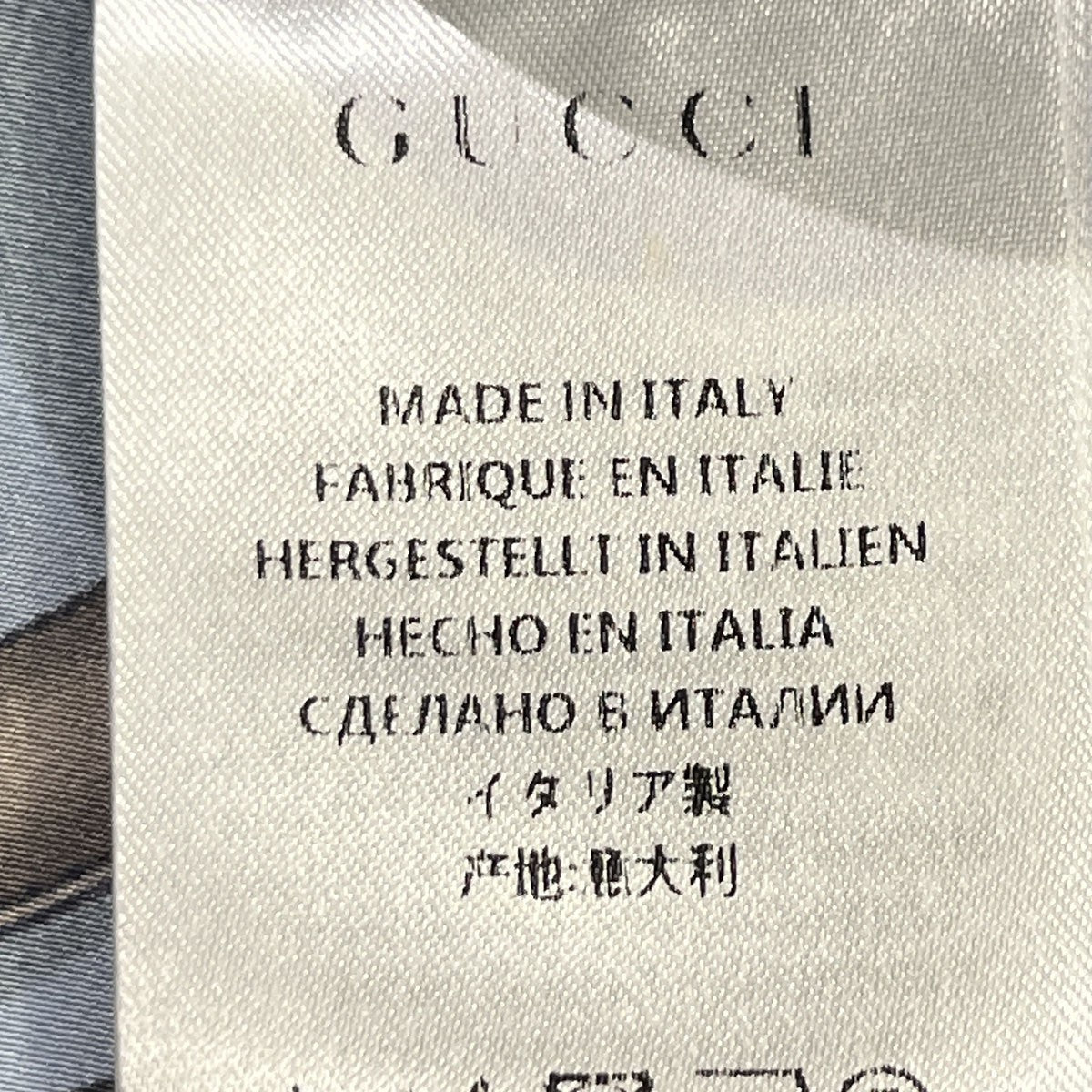 GUCCI スカーフプリントシルクブラウス390040 ZFP20 古着・中古-7枚目のアイテム画像