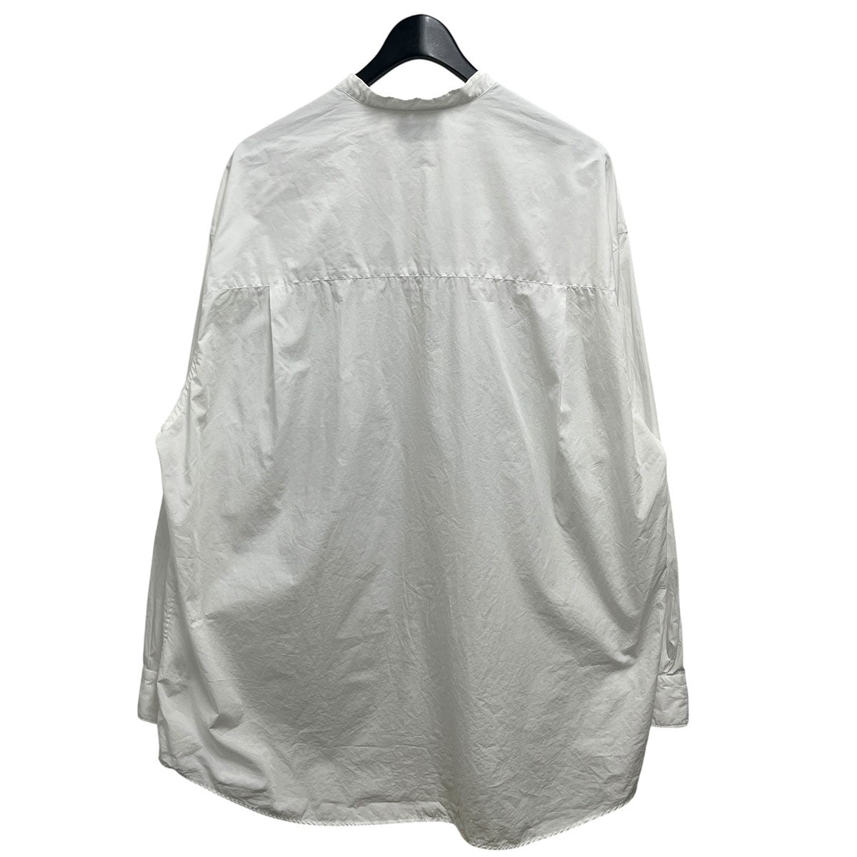Graphpaper BROAD L S OVERSIZED BAND COLLAR SHIRTGM234-50002B 古着・中古-2枚目のアイテム画像