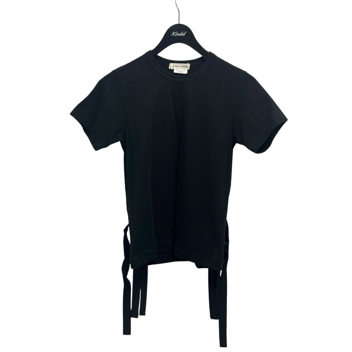 COMME des GARCONS レースアップリボンTシャツGQ-T045 古着・中古-1枚目のアイテム画像