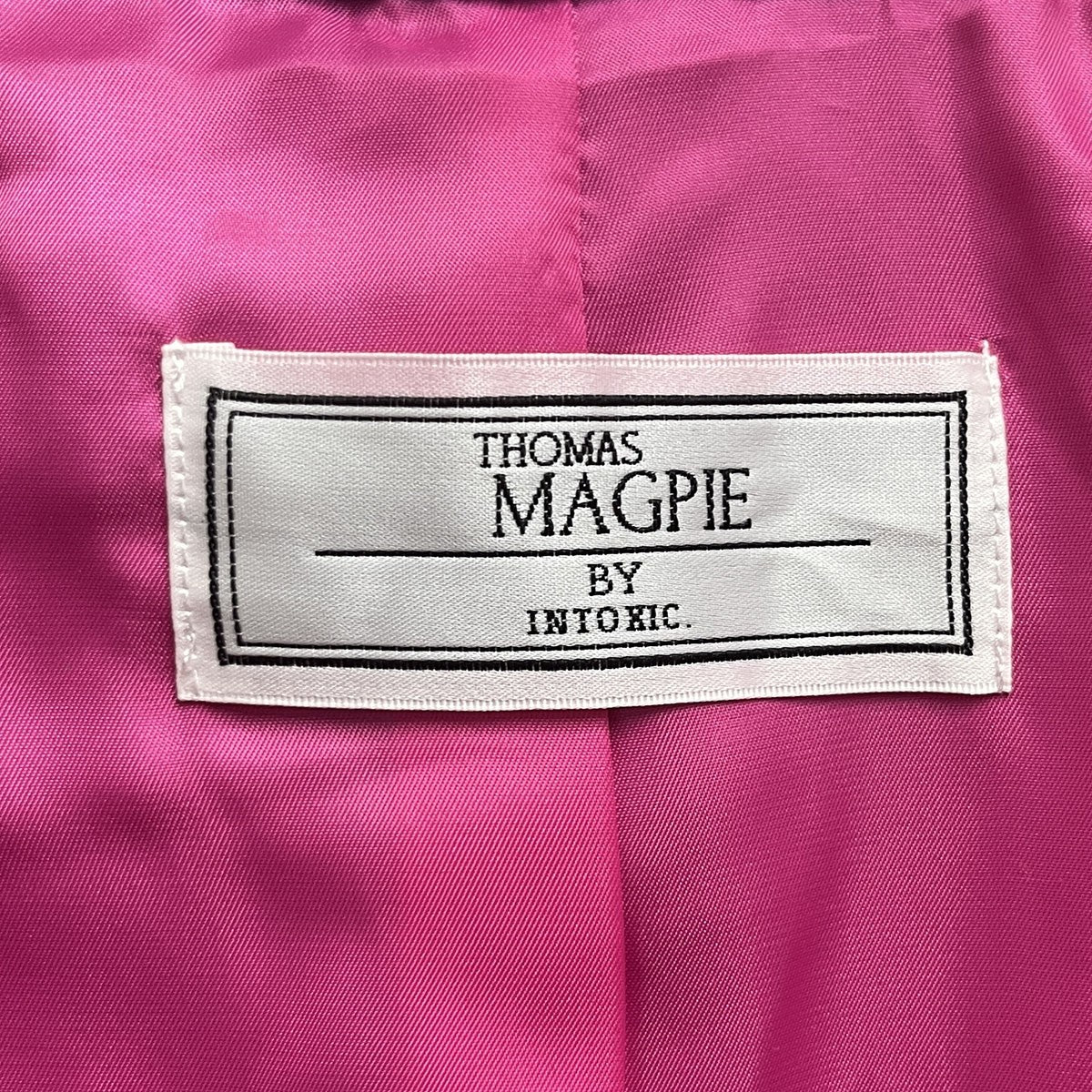 THOMAS MAGPIE back line coat BROWN×TURQUOISE2213205