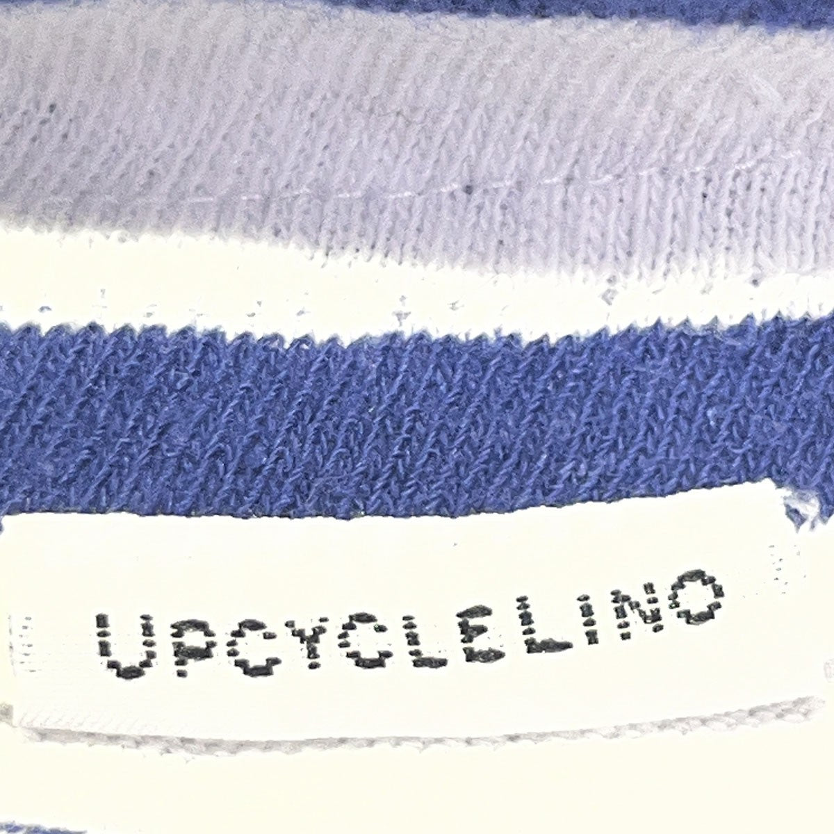 UpcycleLino BASIC カベ撚りボーダービッグTEE600225-7022