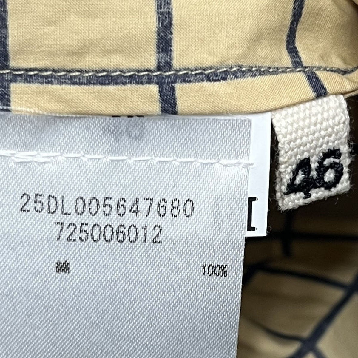MARNI(マルニ) チェック柄ラウンドネックシャツ ベージュ サイズ 46