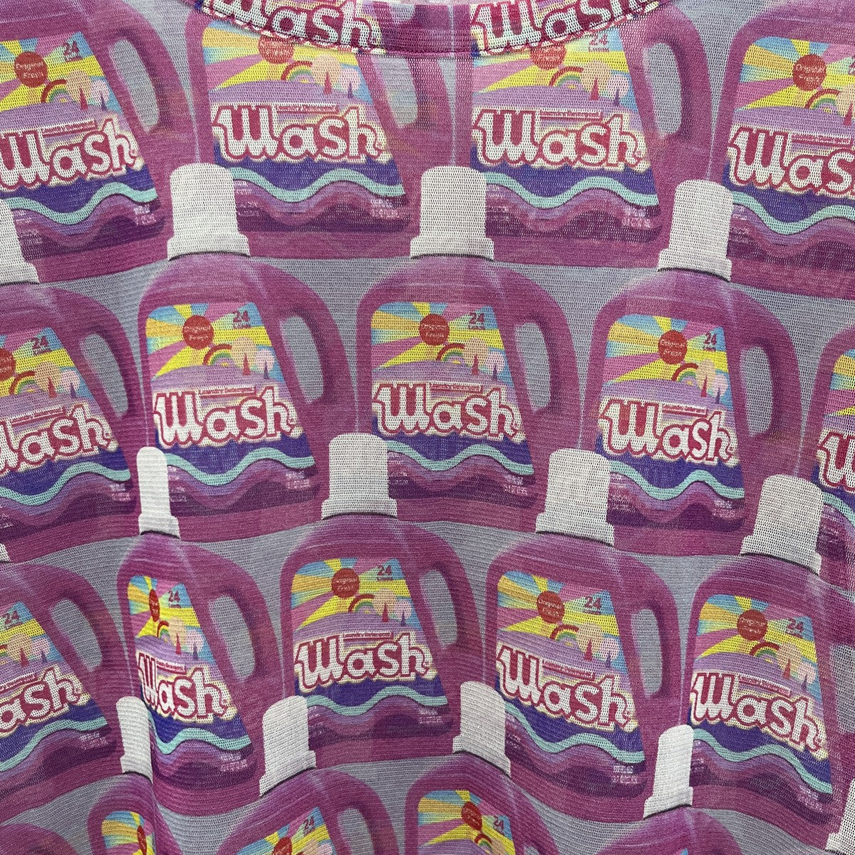WASH柄プリーツTシャツPP84-JK752