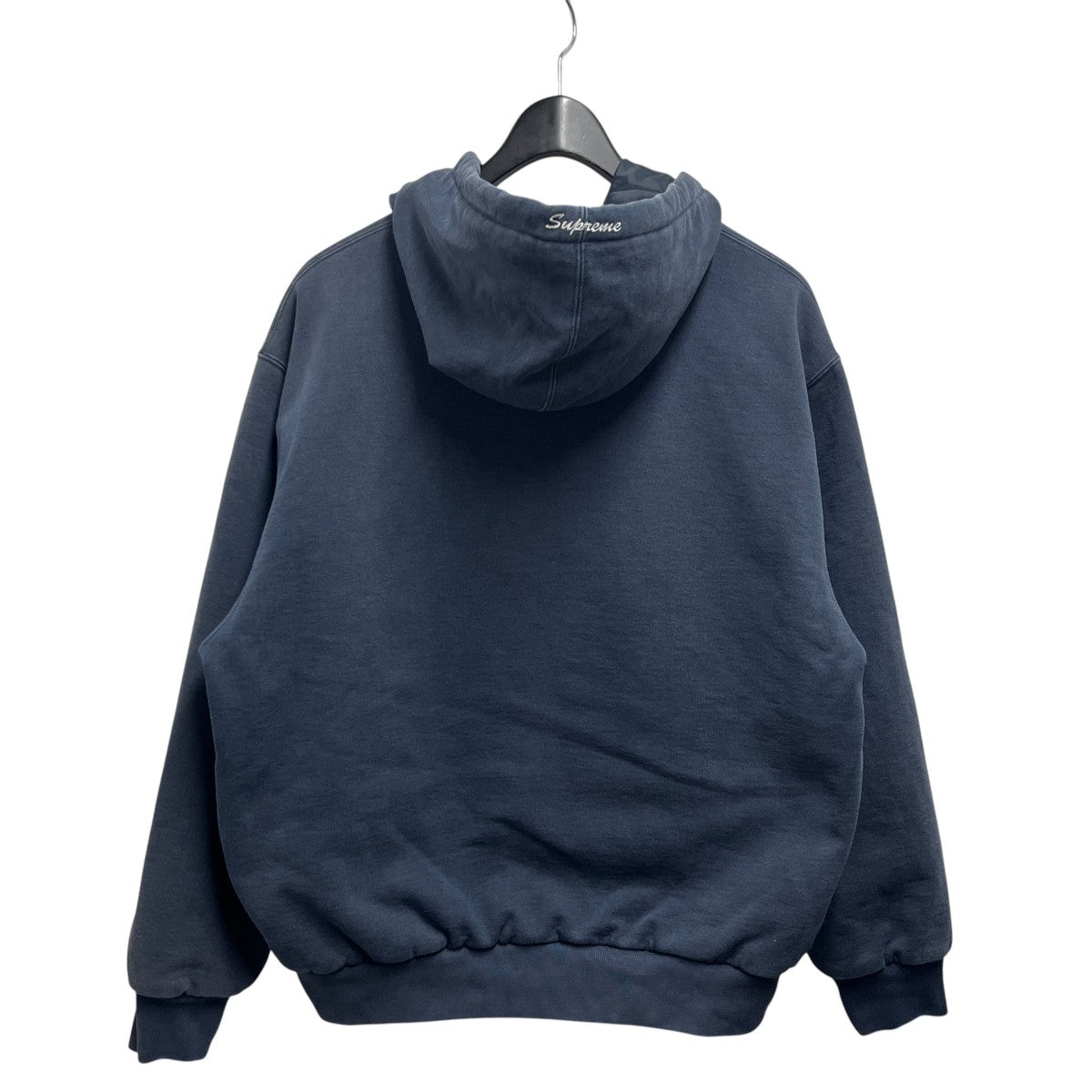 Quilted Lined Zip Up Hooded Sweatshirt
