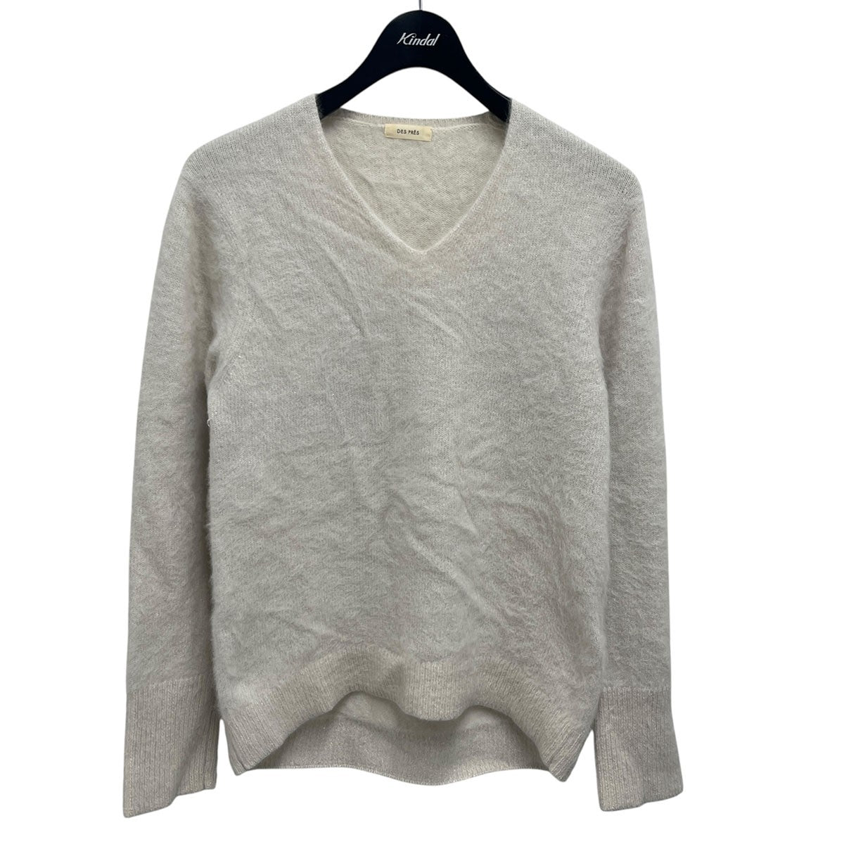 DES PRES フォックスカシミヤVネックプルオーバー22-02-44-02307 古着・中古-1枚目のアイテム画像