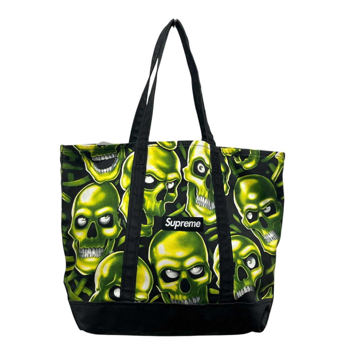 18SSSkull pile Denim Tote バッグ