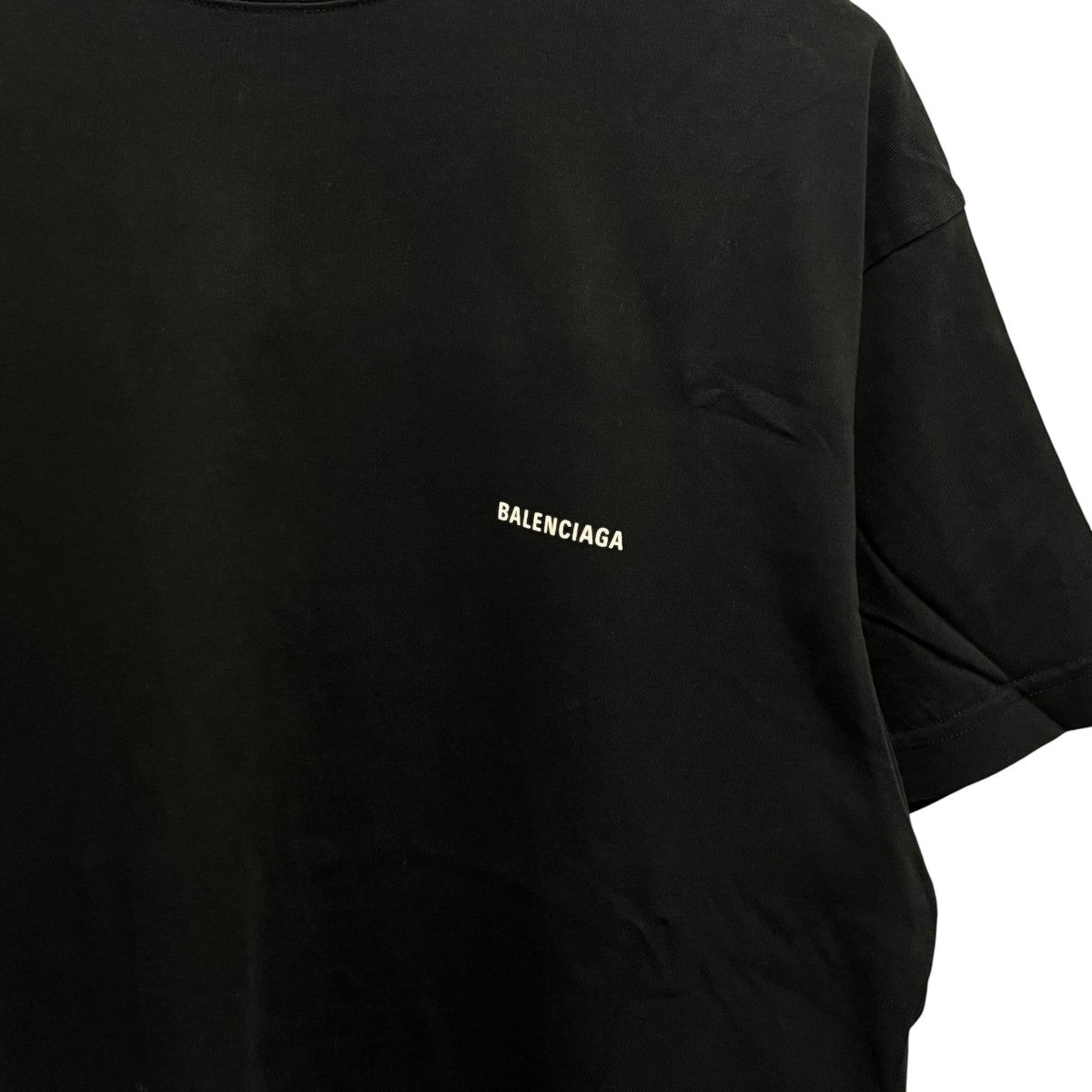 BALENCIAGA ロゴクルーネックTシャツ613969 古着・中古-3枚目のアイテム画像
