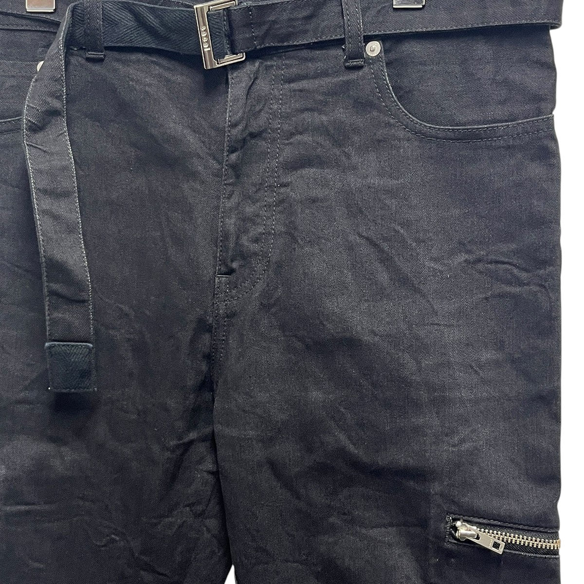 sacai ベルテッドデニムパンツ22-02721M 古着・中古-3枚目のアイテム画像