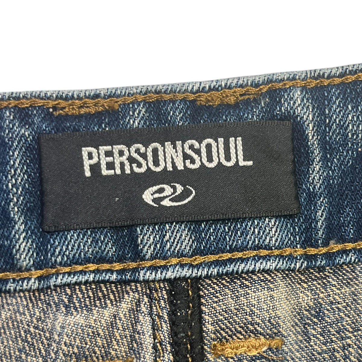 personsoul カーブブレード刺繍デニムパンツ 古着・中古-9枚目のアイテム画像