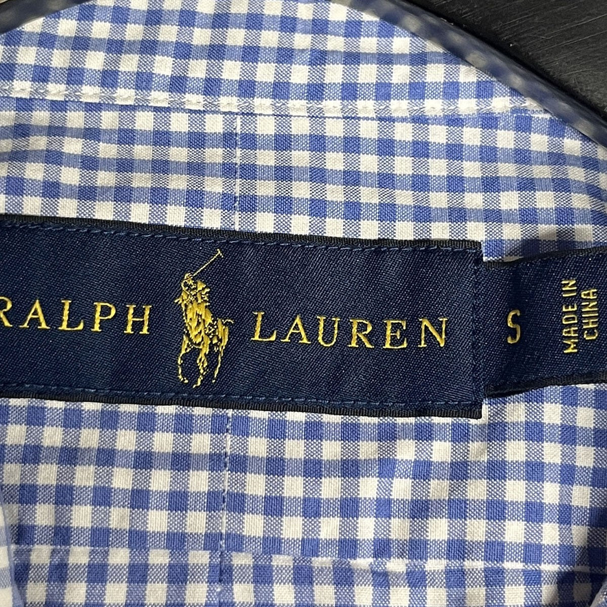 RALPH LAUREN ギンガムチェックポニー刺繍シャツ 古着・中古-4枚目のアイテム画像