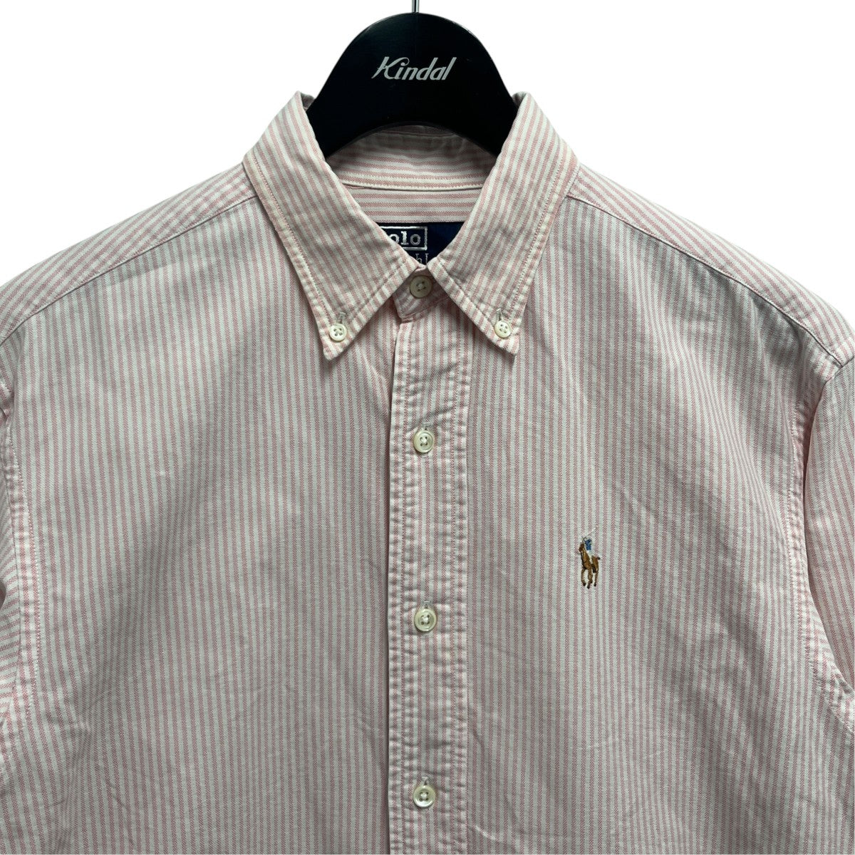 RALPH LAUREN ポニー刺繍ストライプシャツ長袖シャツ 古着・中古-3枚目のアイテム画像